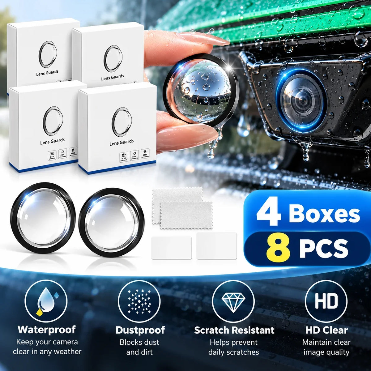 🚘Anti-Rain & Scratch Car Camera Film 💧