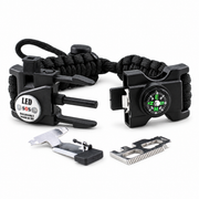 Multifunction Paracord Survival Bracelet with Compass & Emergency Tools