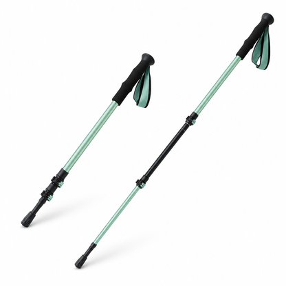 Adjustable Aluminum Trekking Poles for Hiking, Walking & Mountain Trails