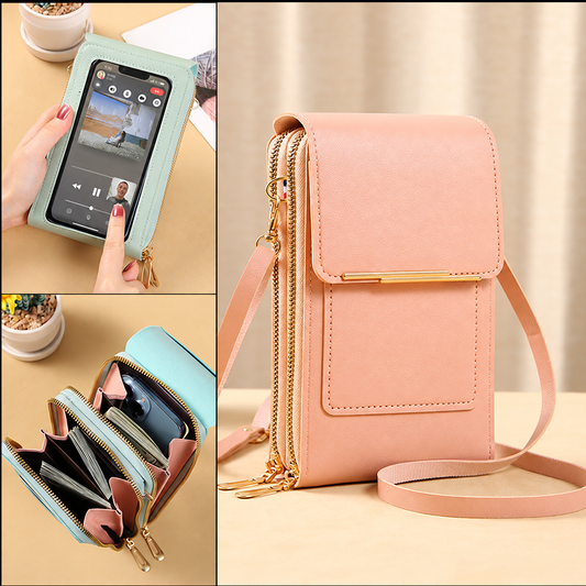 🔥Last Day Buy 1 Get 1 Free $14.99 Each🔥Simple And Elegant Women's Touchscreen Crossbody Phone Wallet