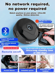 NEW🎁[Hidden camera HD night vision]No WIFI or electricity required💯Tiny and installs in 1 second ⚠️Remote real-time viewing