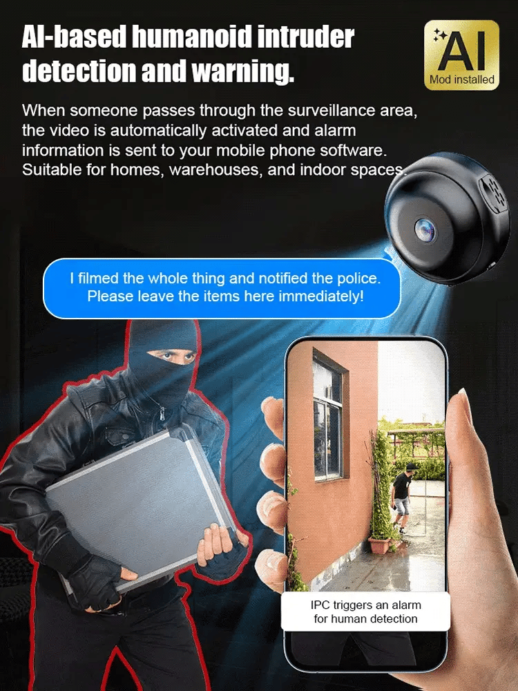 NEW🎁[Hidden camera HD night vision]No WIFI or electricity required💯Tiny and installs in 1 second ⚠️Remote real-time viewing