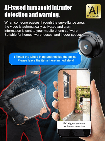 NEW🎁[Hidden camera HD night vision]No WIFI or electricity required💯Tiny and installs in 1 second ⚠️Remote real-time viewing