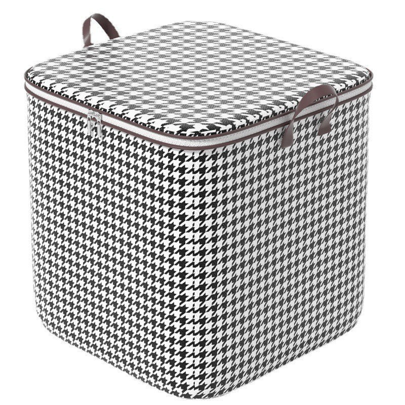 Large Zippered Reinforced Foldable Fabric Organizer Bin