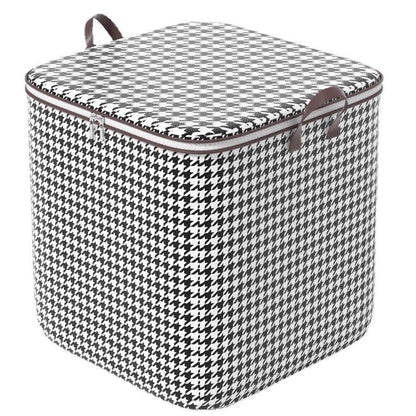Large Zippered Reinforced Foldable Fabric Organizer Bin