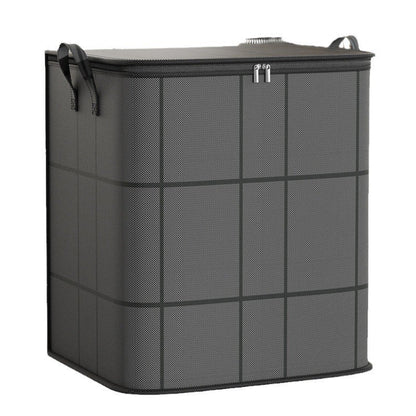 Large Zippered Reinforced Foldable Fabric Organizer Bin